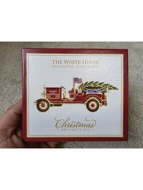 2016 White House Historical Association Fire Truck Ornament Herbert Hoover